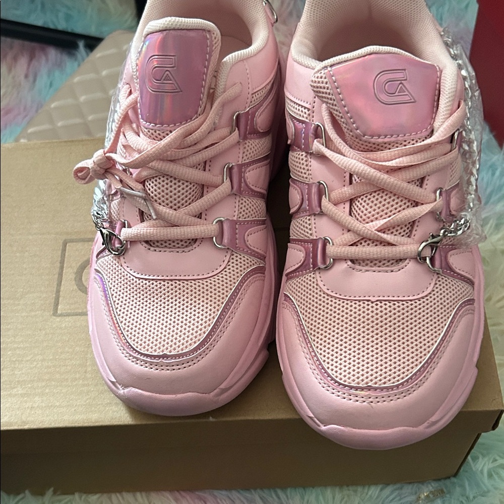 Kids Pink Sneakers